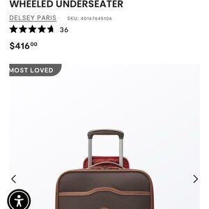 Delsey Wheeled Underseater Suitcase